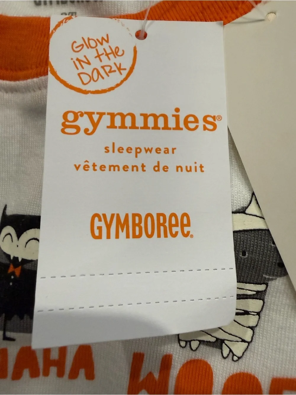 Gymboree Gymmies NWT Glow in Dark Halloween Pajamas Sleepwear 2T 100% Cotton